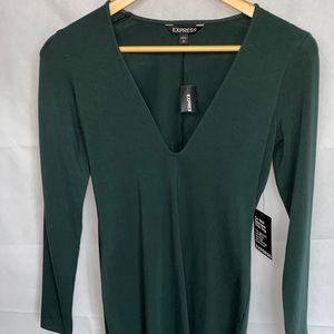 Women’s Midi dress forest green- small